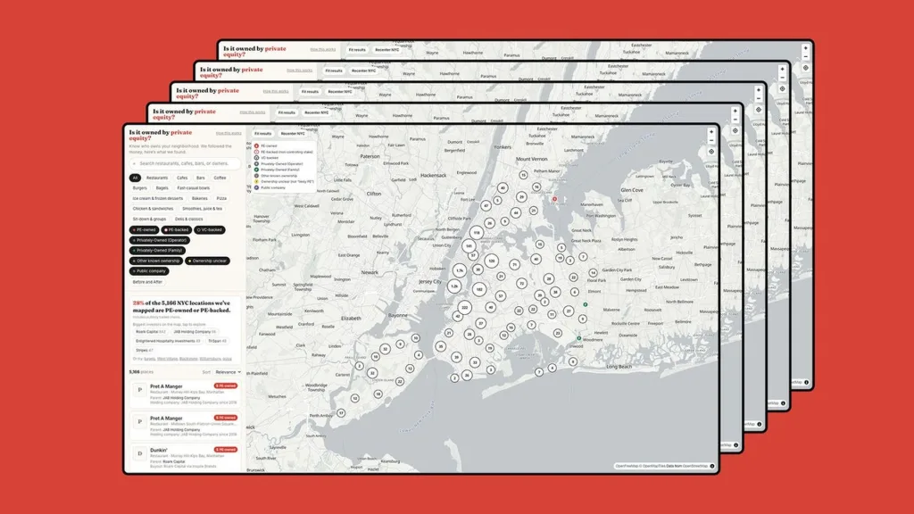 Mapping NYC's Private Equity-Owned Restaurants: Who's Behind the Fork?